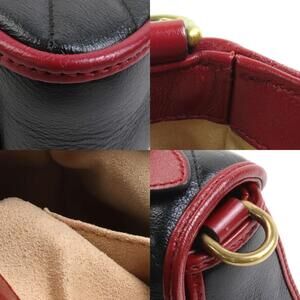 Gucci GG Marmont shoulder bag black red bicolor leather